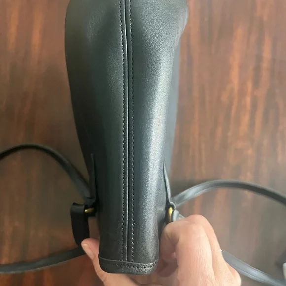 Vintage COACH Black Leather Shoulder Bag Style 9996 – Classic Legacy Collection - Picture 11 of 12